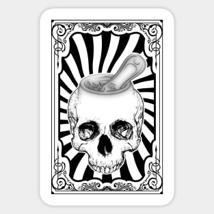 Chalice Skull Frame Sticker